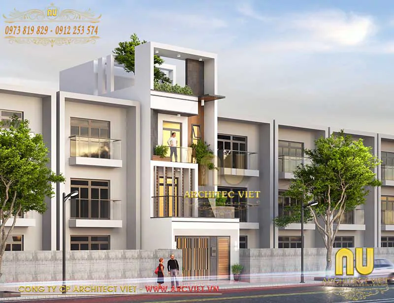 Mẫu Nhà Ống Đẹp 3 Tầng 5m Hiện Đại