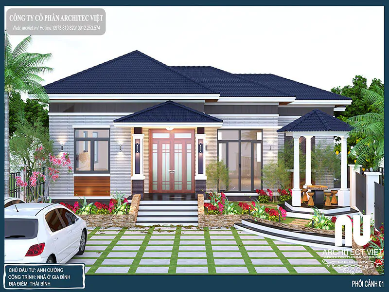 Nhà 1 Tầng 3 Phòng Ngủ 150m2