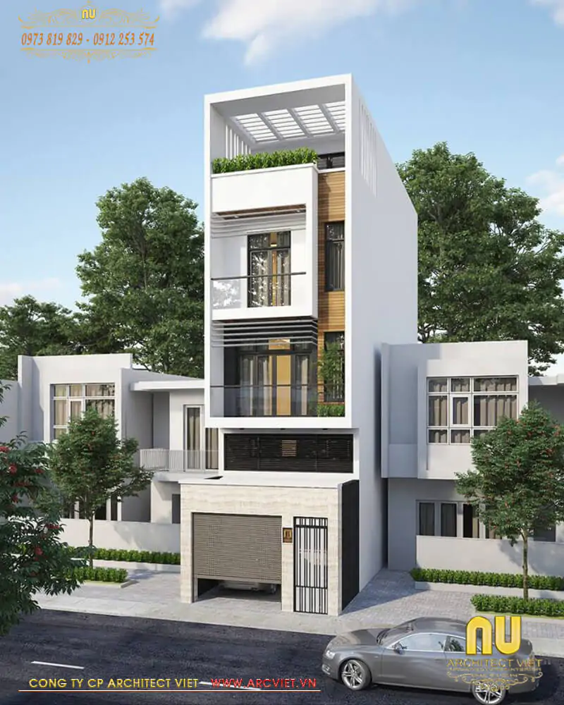 Nhà 3 Tầng 4 Phòng Ngủ 5x20