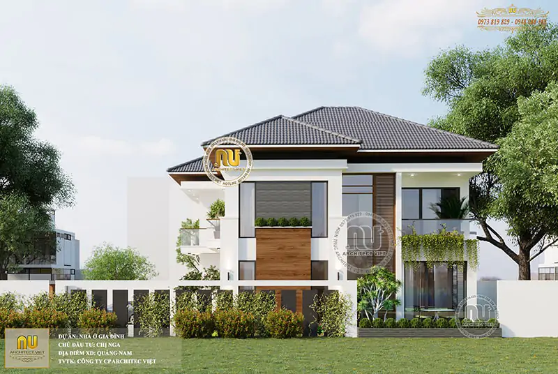 Nhà Biệt Thự 2 Tầng Mái Nhật