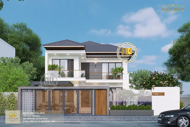 Nhà Biệt Thự 2 Tầng Mái Nhật