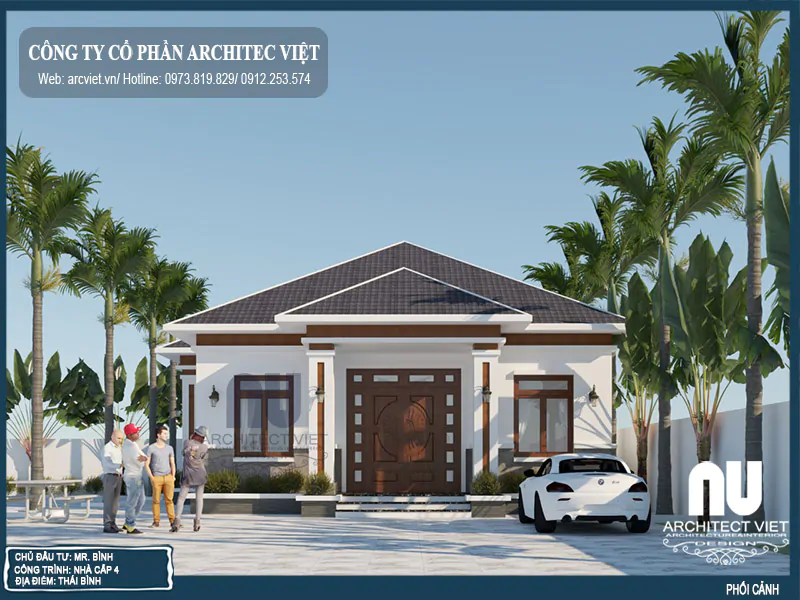 Nhà Cấp 4 Mái Nhật 3 Phòng Ngủ 100m2