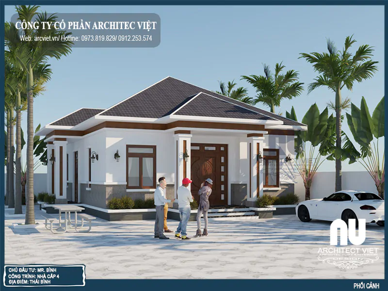 Nhà Cấp 4 Mái Nhật 3 Phòng Ngủ 100m2