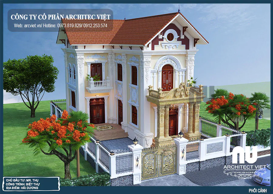 Nhà Kiểu Pháp 2 Tầng