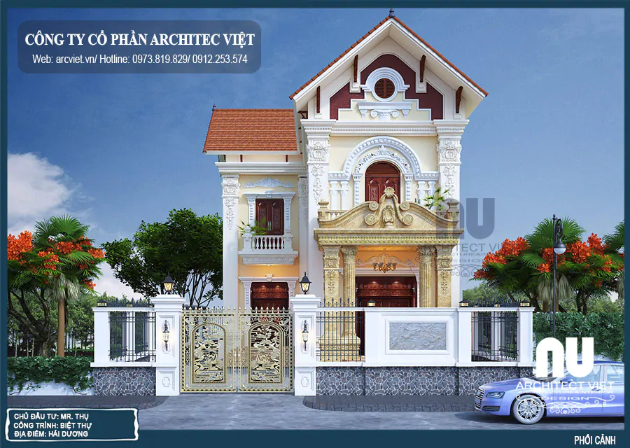 Nhà Kiểu Pháp 2 Tầng