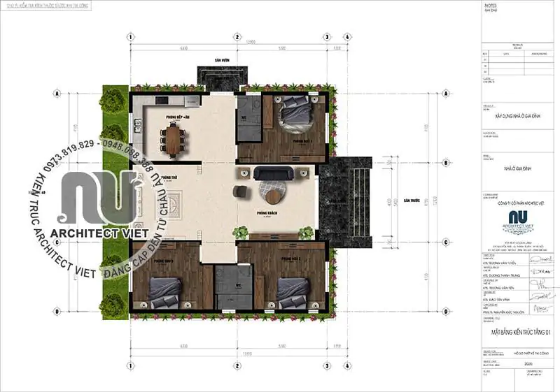 Nhà Vườn 3 Phòng Ngủ 1 Phòng Thờ