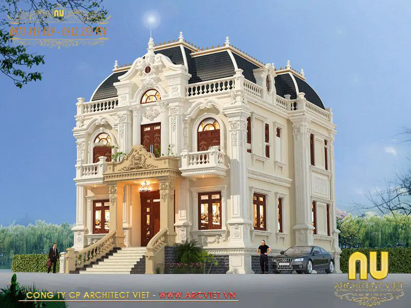 Biệt Thự 2 Tầng Tân Cổ Điển Kiểu Pháp