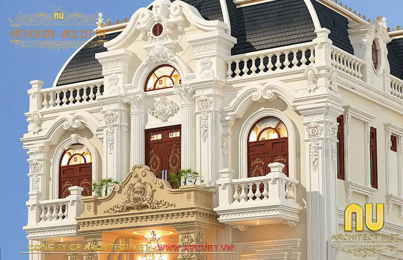Biệt Thự 2 Tầng Tân Cổ Điển Kiểu Pháp
