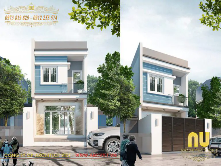 Mẫu Nhà 2 Tầng 6x13m