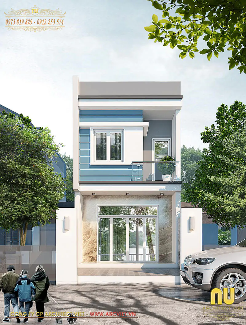 Mẫu Nhà 2 Tầng 6x13m