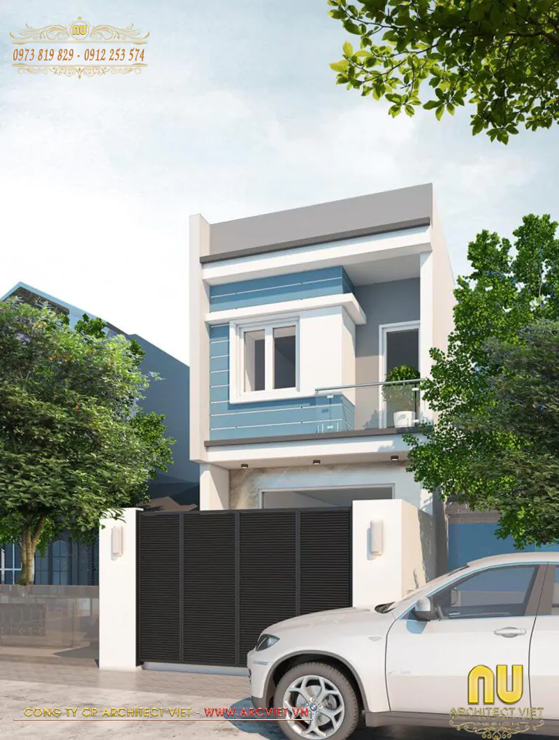 Mẫu Nhà 2 Tầng 6x13m