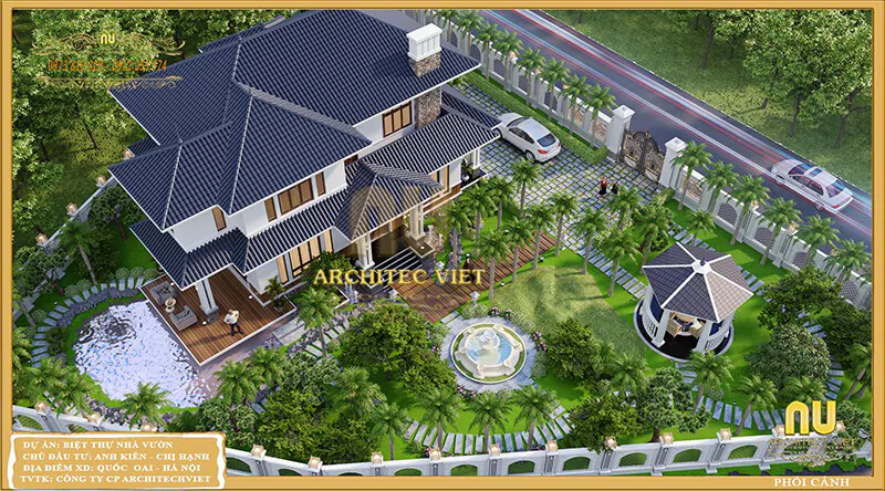 Mẫu Nhà 6x15m 2 Tầng Mái Nhật
