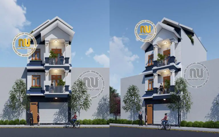 Mẫu Nhà 6x15m 3 Tầng