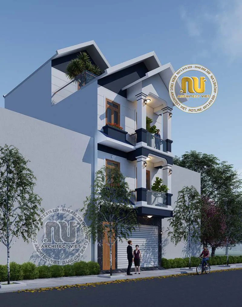 Mẫu Nhà 6x15m 3 Tầng