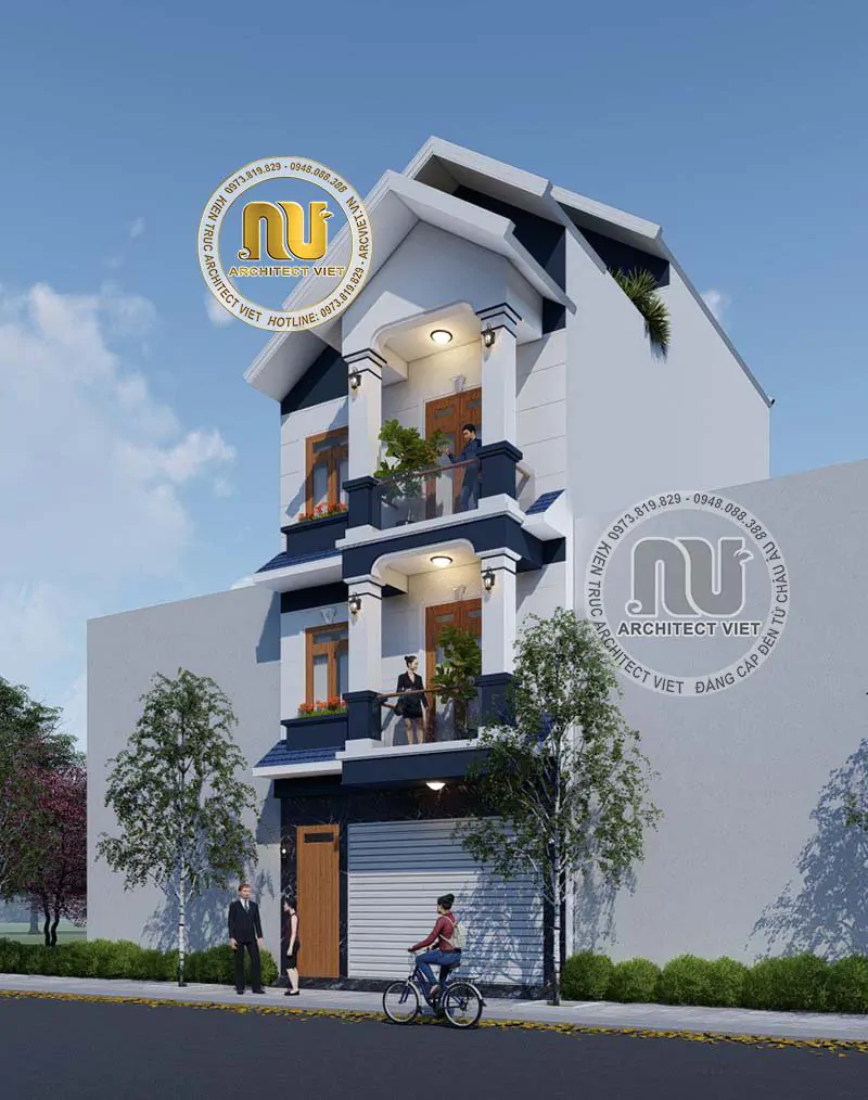 Mẫu Nhà 6x15m 3 Tầng