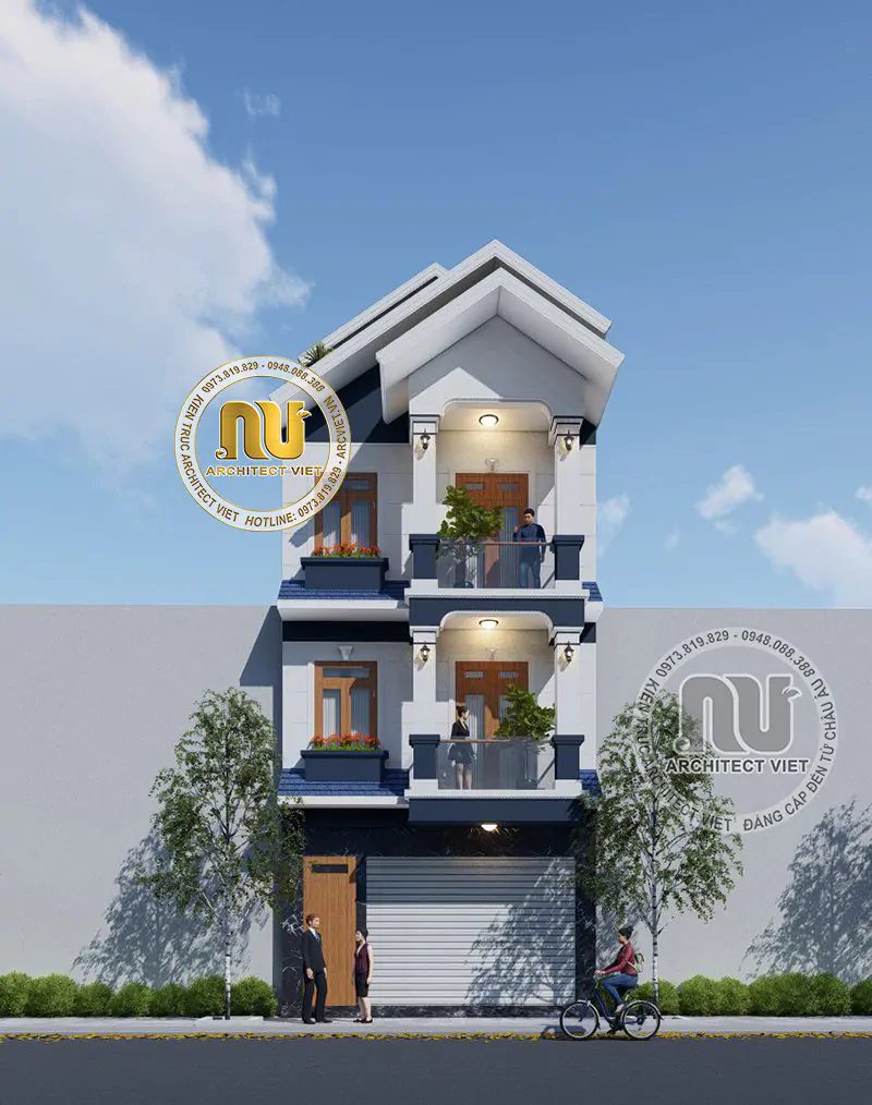 Mẫu Nhà 6x15m 3 Tầng