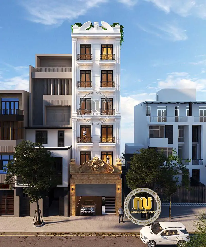 Mẫu Nhà 6x15m Có Gara
