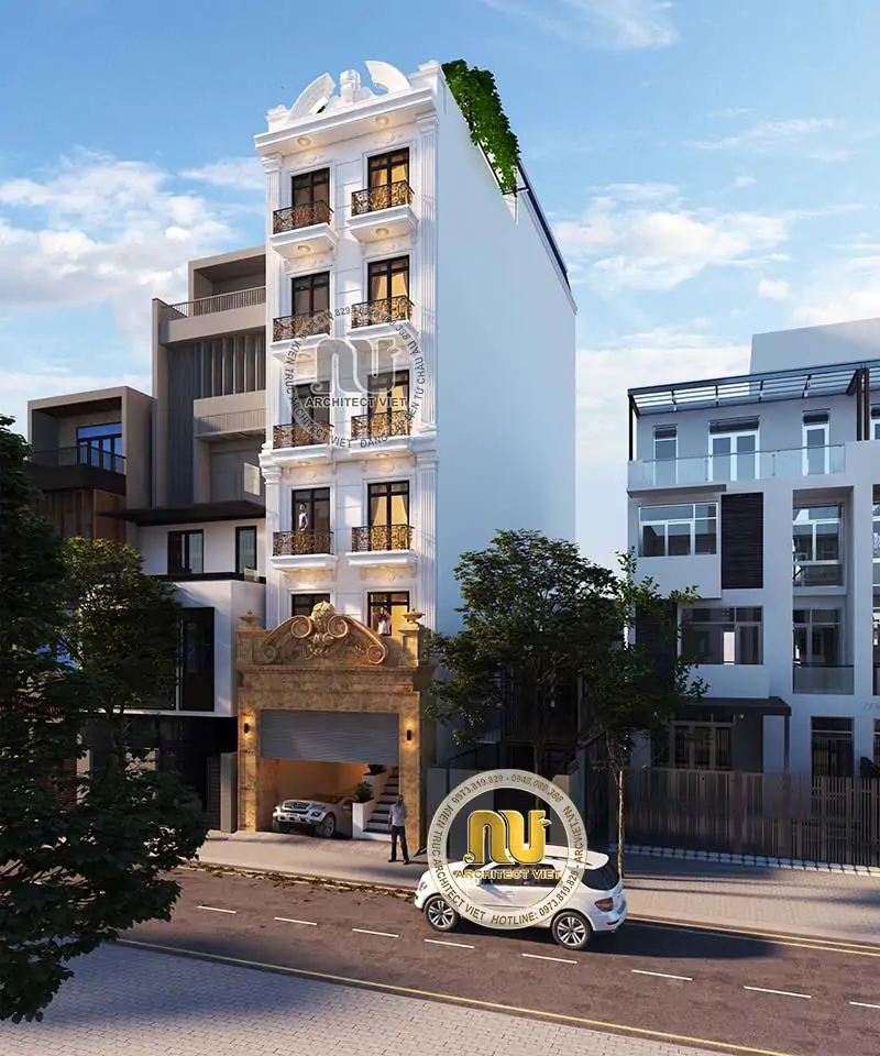 Mẫu Nhà 6x15m Có Gara