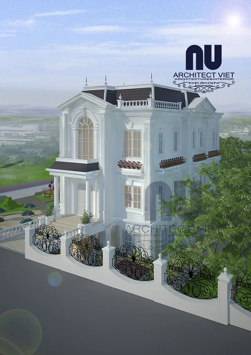 Mẫu Nhà Biệt Thự 3 Tầng 100m2