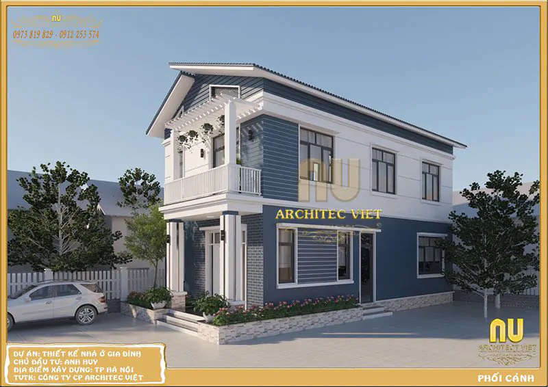 Nhà 2 Tầng 8x10m Hiện Đại
