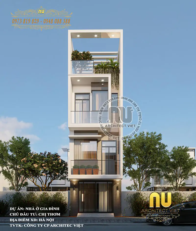 Thiết Kế Nhà 3 Tầng Có Thang Máy
