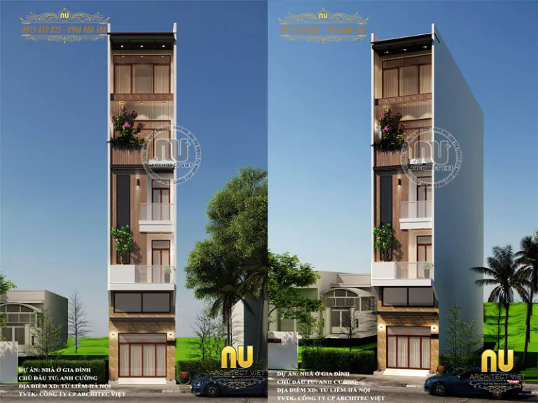 Thiết Kế Nhà 3x10m Có Thang Máy