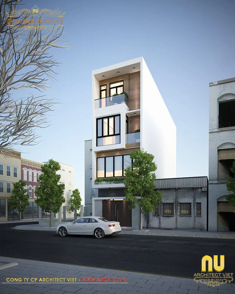 Thiết Kế Nhà 4 Tầng 5x16m