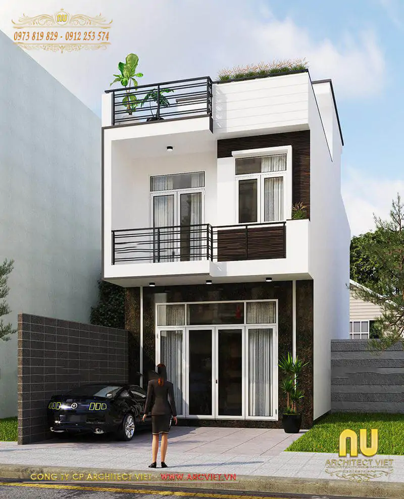 Thiết Kế Nhà 40m2 2 Phòng Ngủ