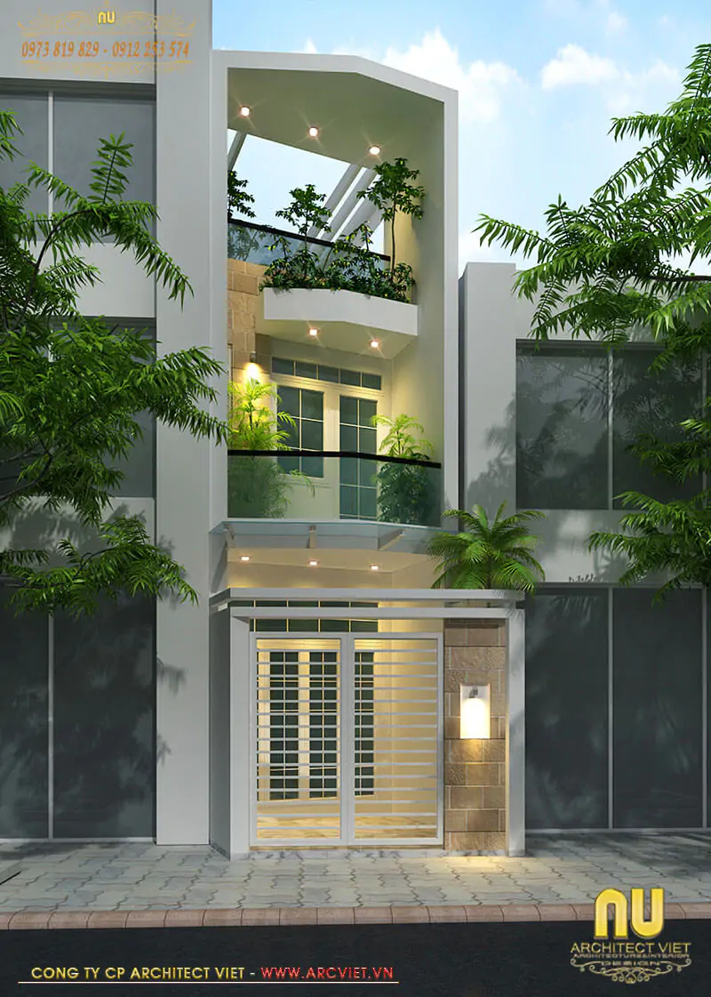 Thiết Kế Nhà 40m2 3 Phòng Ngủ