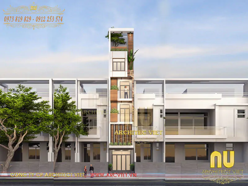 Thiết Kế Nhà 4x18m Có Thang Máy