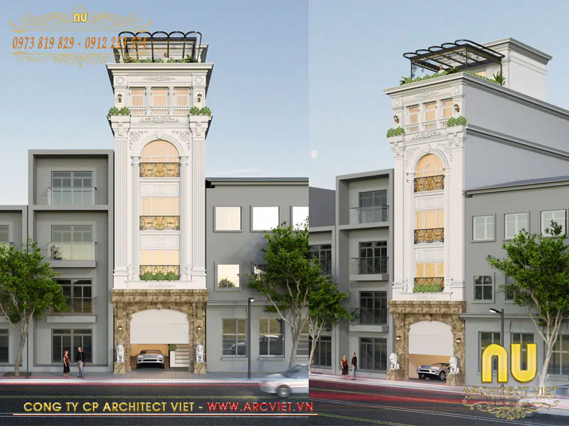 Thiết Kế Nhà 5x15m Có Thang Máy