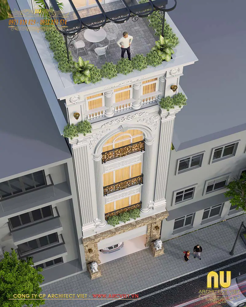 Thiết Kế Nhà 5x15m Có Thang Máy