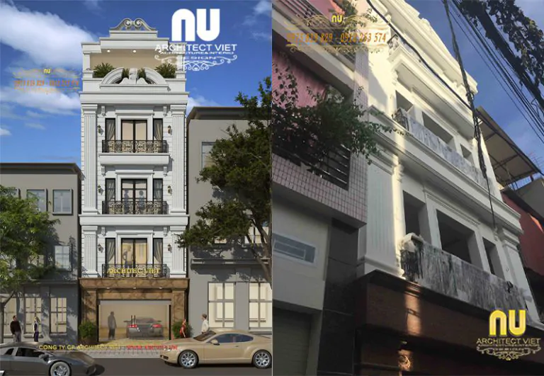 Thiết Kế Nhà 5x16m Có Thang Máy