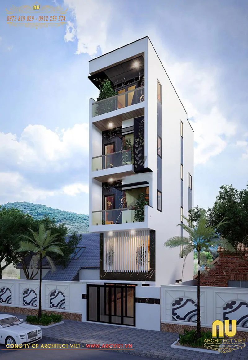 Thiết Kế Nhà 5x18m Có Thang Máy