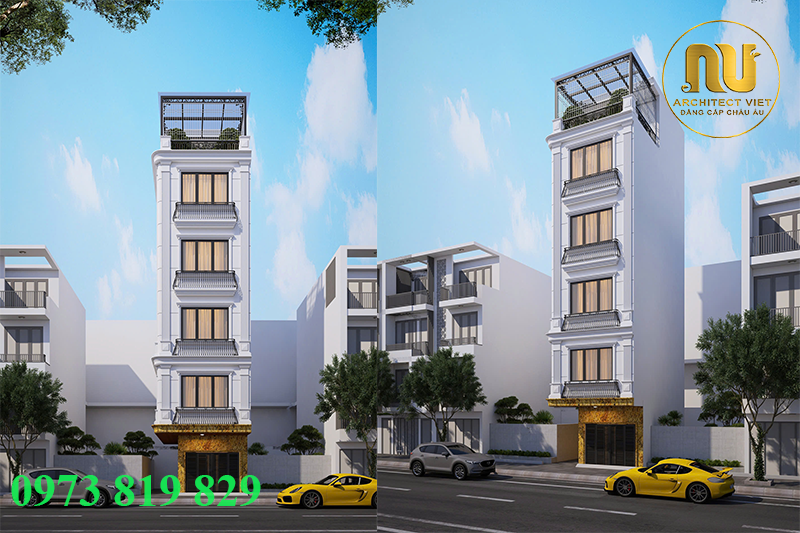 Thiết Kế Nhà 60m2 Mặt Tiền 5m