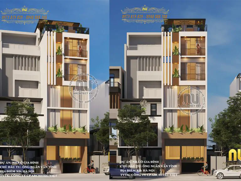 Thiết Kế Nhà 6x15 Có Thang