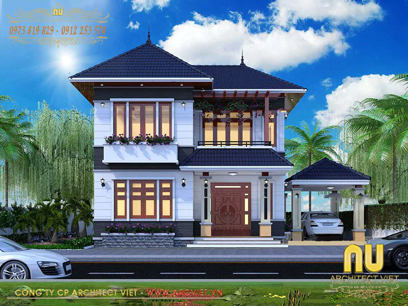 Thiết Kế Nhà Mặt Tiền 9m Sâu 8m