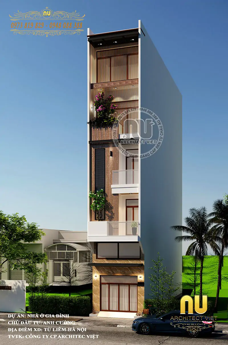 Thiết Kế Nhà Ngang 3m Dài 20m