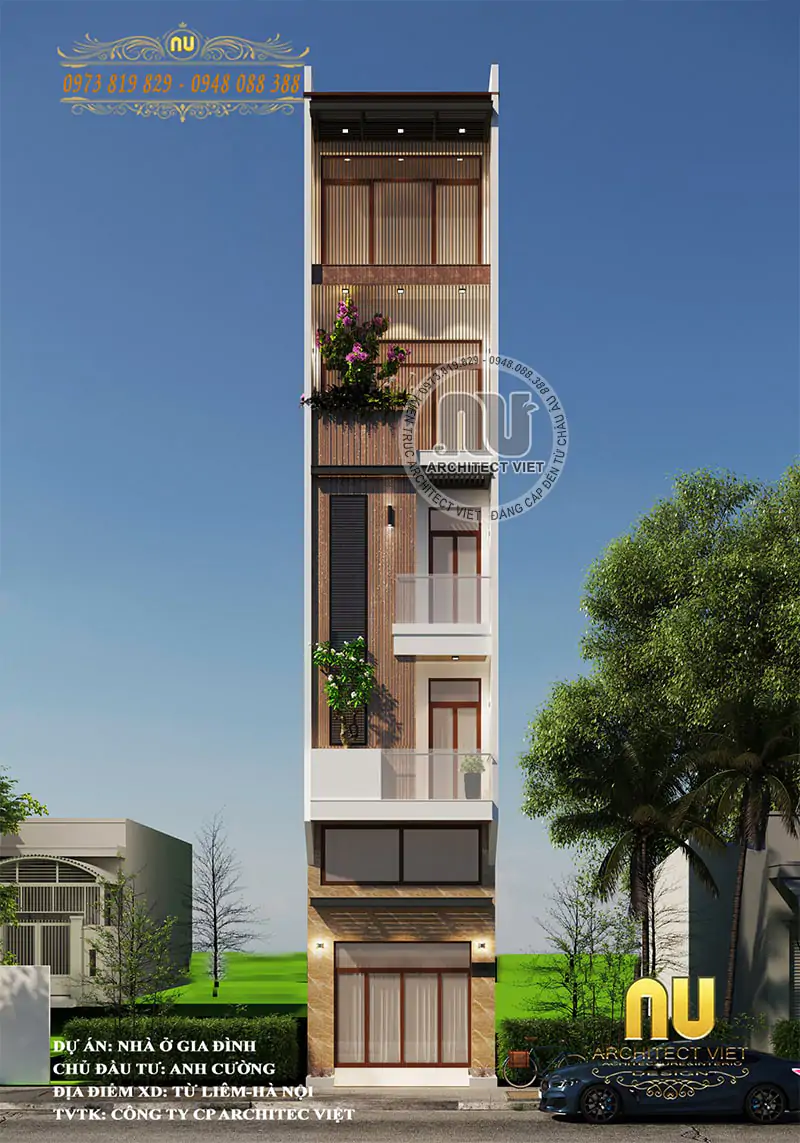 Thiết Kế Nhà Ngang 3m Dài 20m
