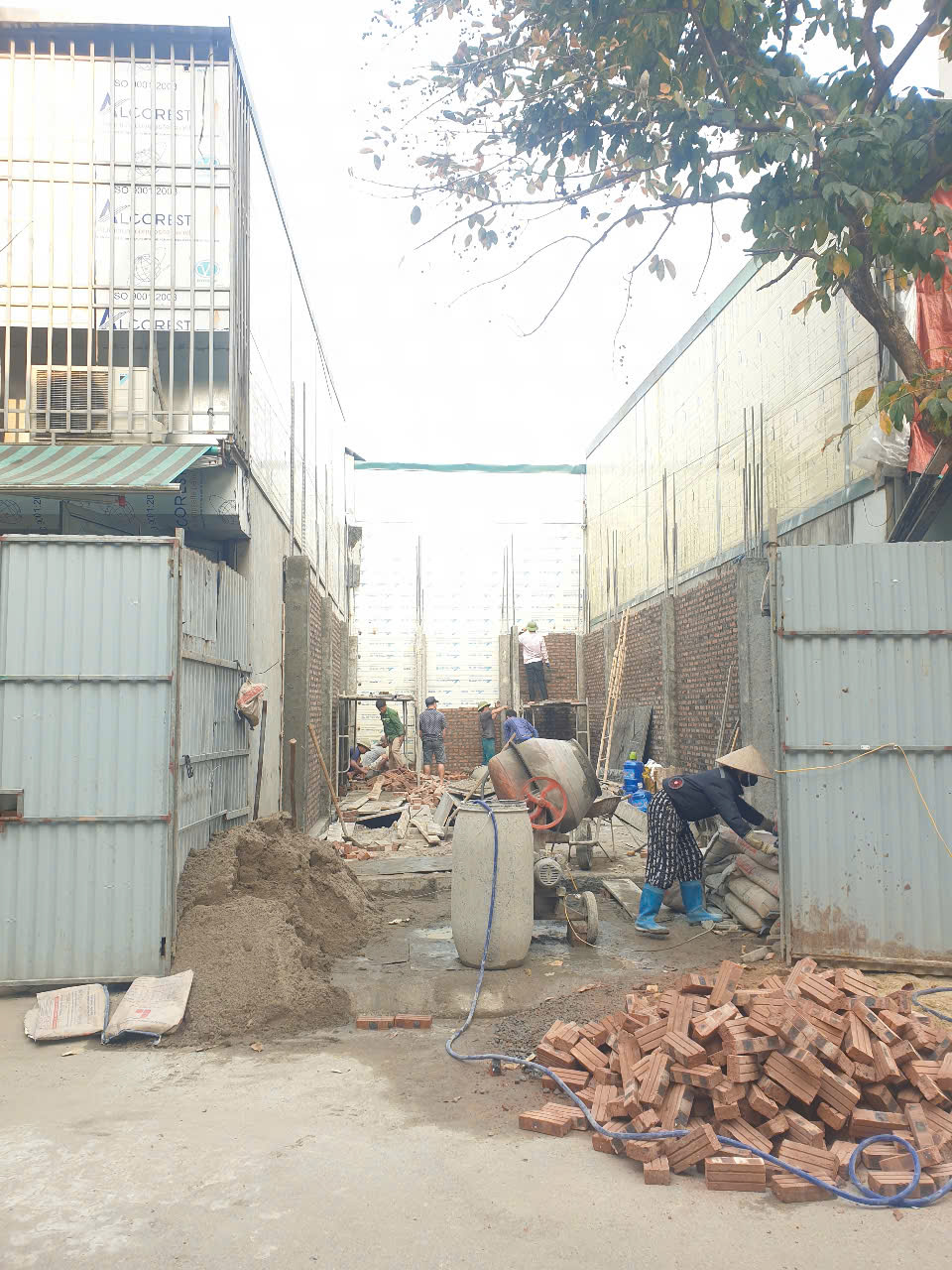 Hình ảnh thi công xây dựng thực tế tại công trình 