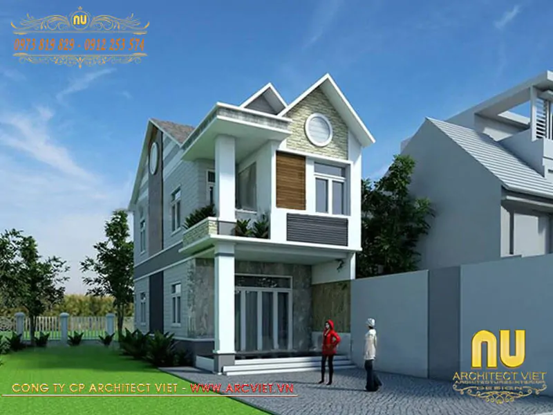 Mẫu Nhà 2 Tầng Nông Thôn 700 Triệu