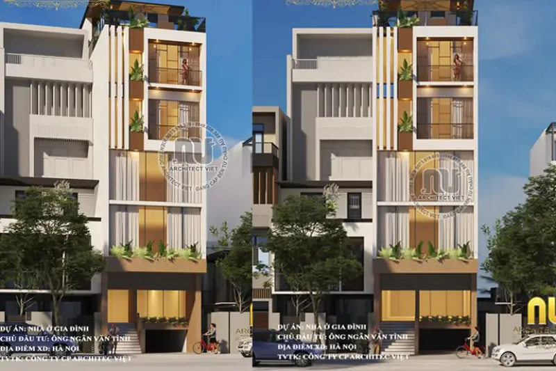 Mẫu Nhà Mặt Tiền 6m Hiện Đại