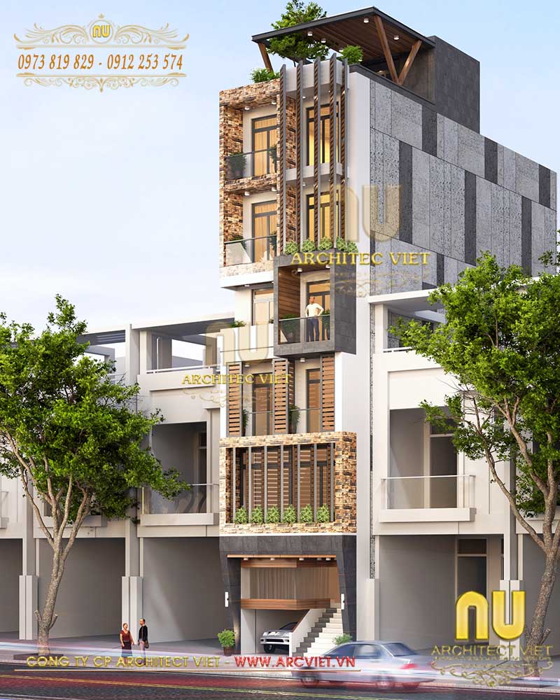 Mẫu Nhà Mặt Tiền 6m Hiện Đại
