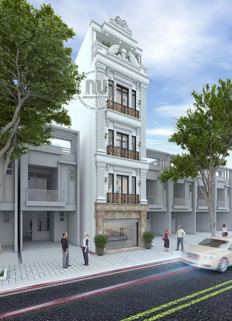 Thiết Kế Nhà 40m2 Có Thang Máy