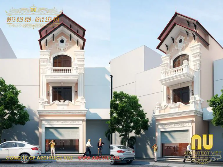 Thiết Kế Nhà 5x8 3 Tầng