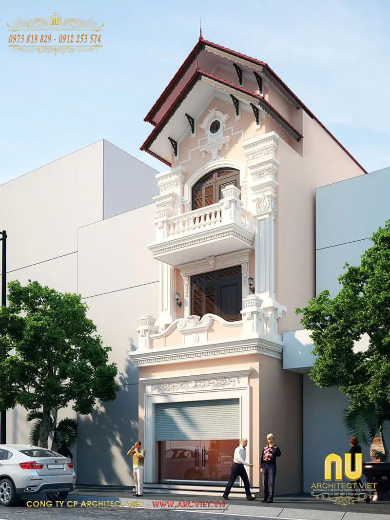 Thiết Kế Nhà 5x8 3 Tầng