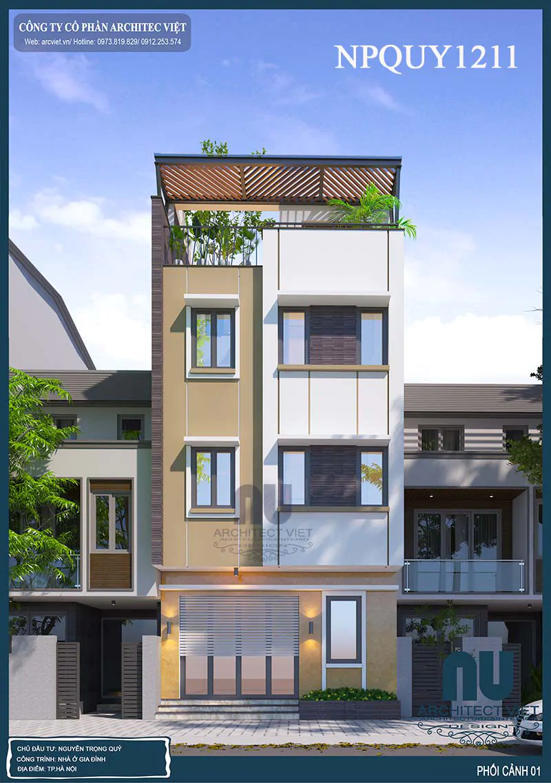Thiết Kế Nhà Mặt Tiền 7m Sâu 10m