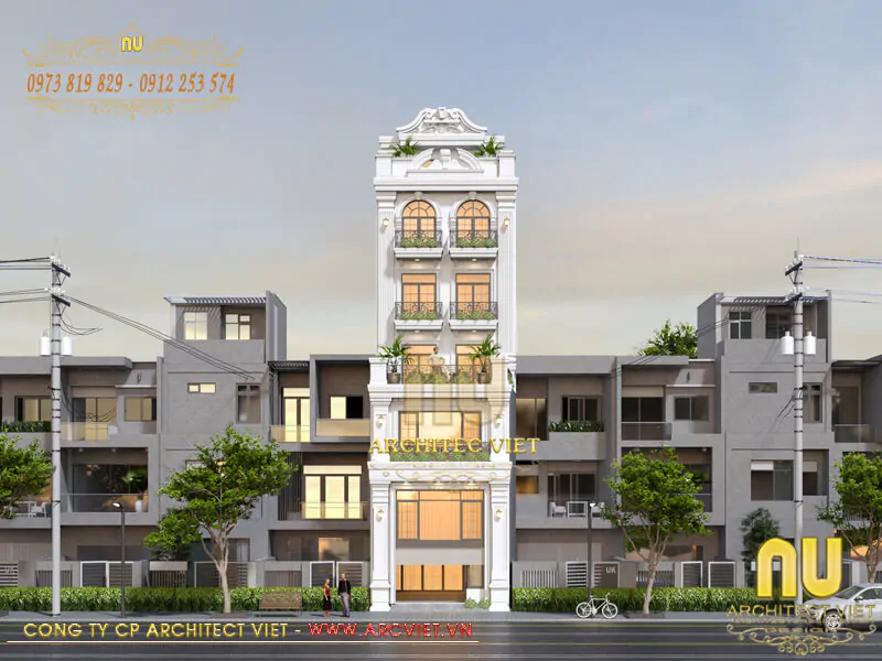 Thiết Kế Nhà Ống Mặt Tiền 6m