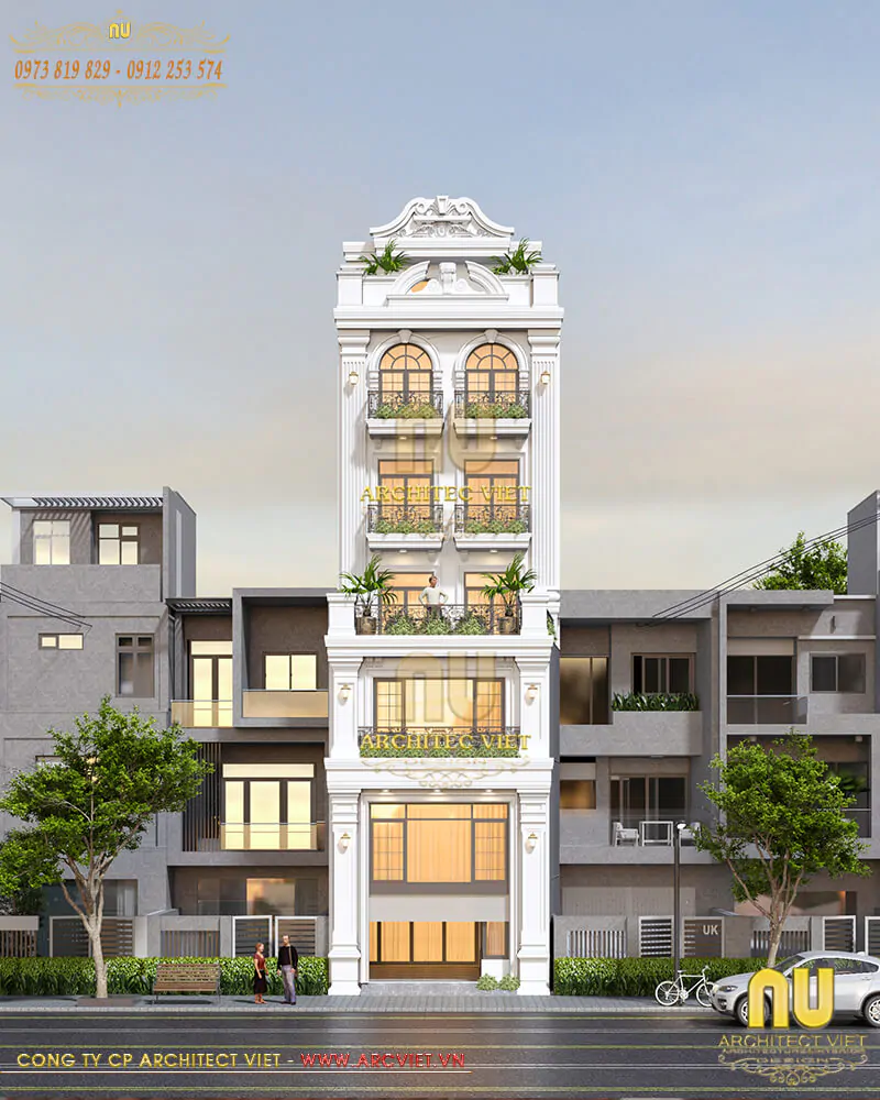 Thiết Kế Nhà Ống Mặt Tiền 6m