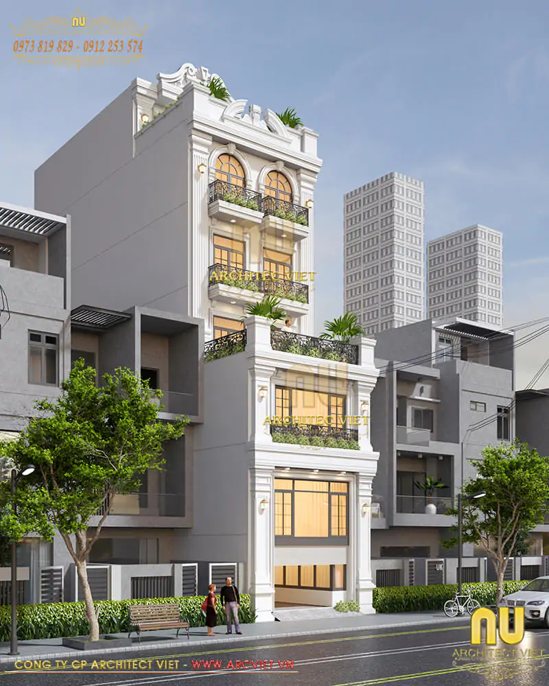 Thiết Kế Nhà Ống Mặt Tiền 6m